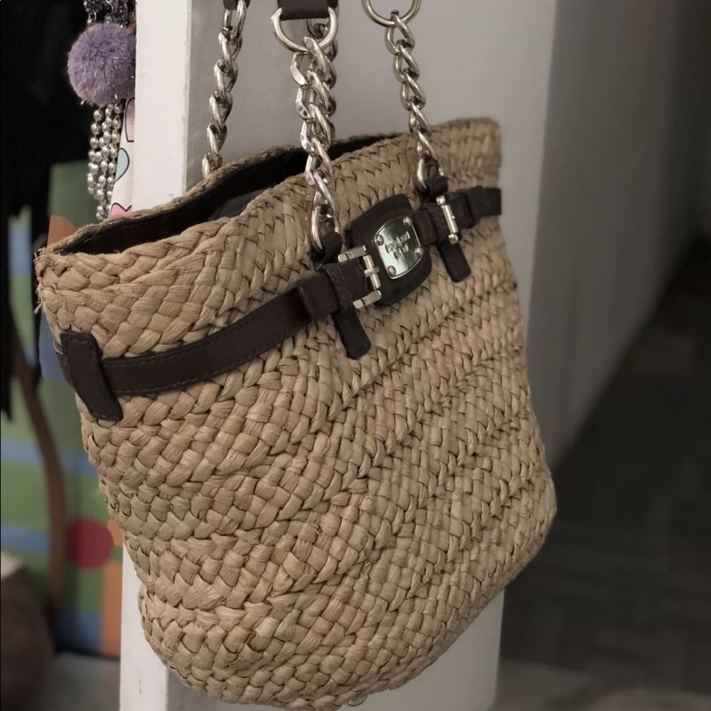 Michael Kors picnic straw bag